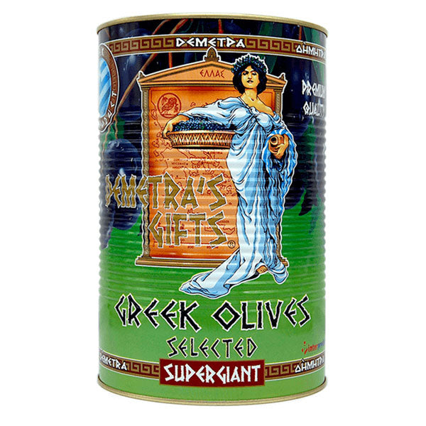 Оливки маринованные, банка зелёные, целые, 71-90 – 9,7 фунта (4,4 кг)